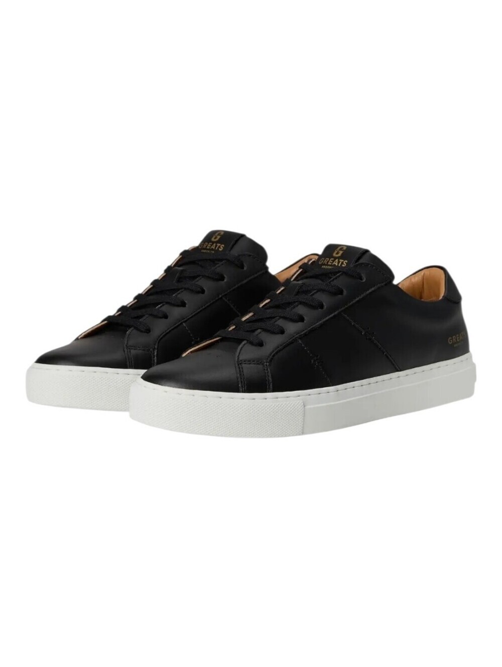 GREATS Royale 2.0 Women's US 10 EU 40 Black Leather Low Top Sneakers Made in Por